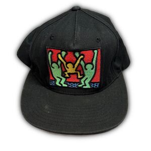 Best Buddies Keith Haring art patch hat